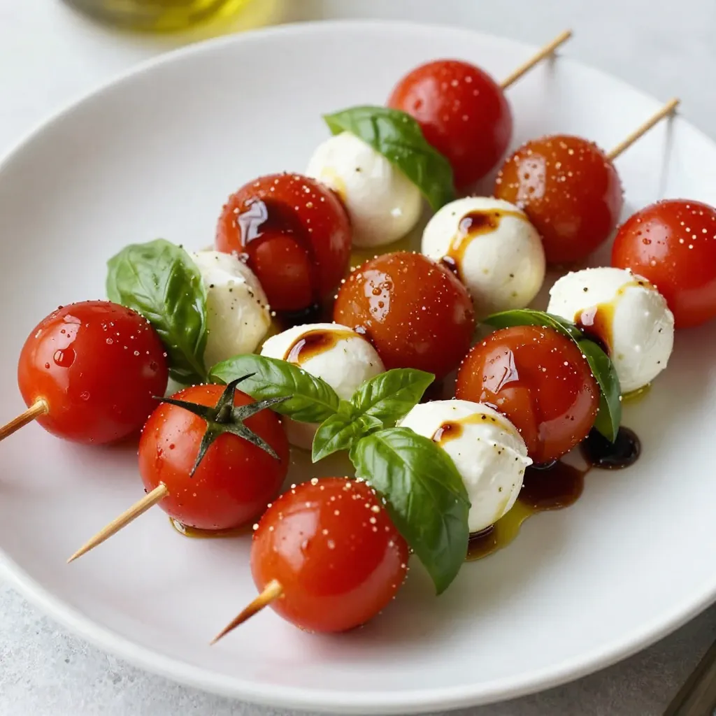 Tomato Basil Mozzarella Skewers Fresh and Flavorful Meal