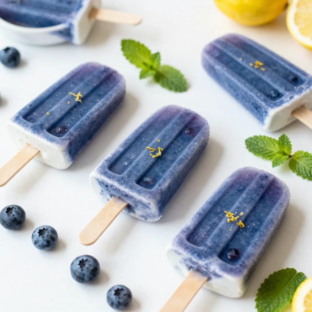 Blueberry Lemonade Popsicles Refreshing Summer Treat