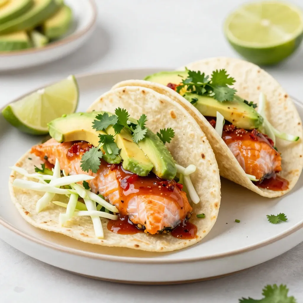 Sweet Chili Salmon Tacos Fresh and Flavorful Treat