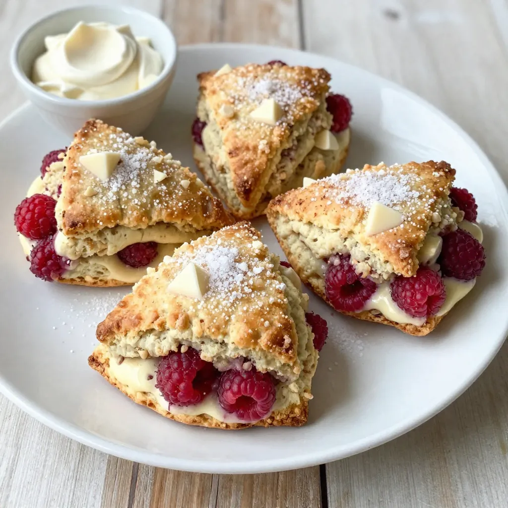 Raspberry White Chocolate Scones Fresh and Flaky Delight