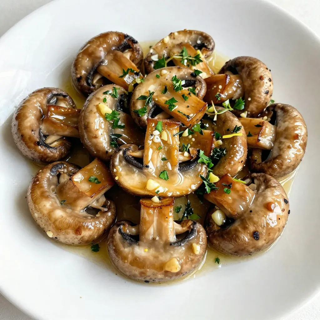 Lemon Garlic Roasted Mushrooms Flavorful Side Dish