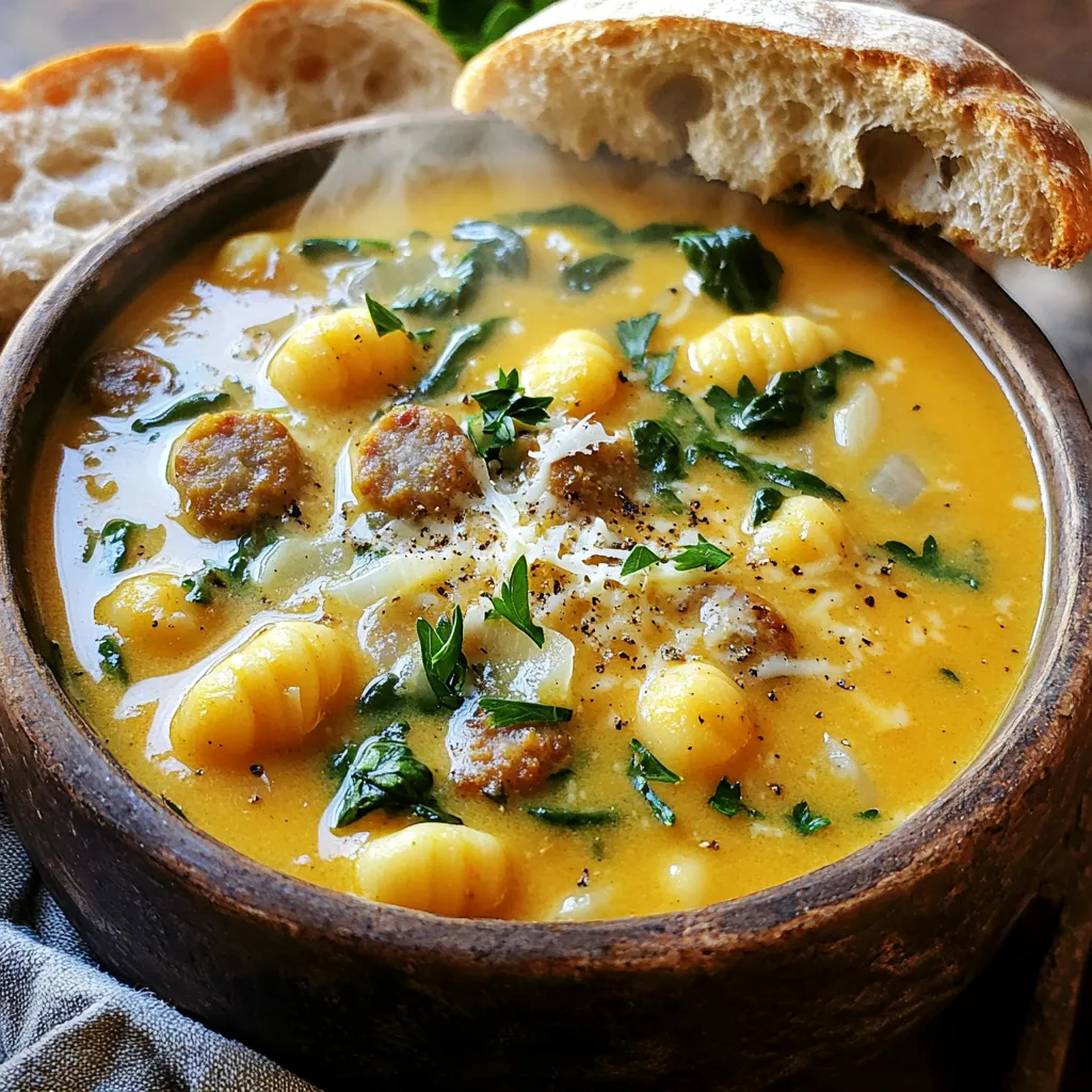 Pumpkin Sausage Gnocchi Soup Slow Cooker Delight