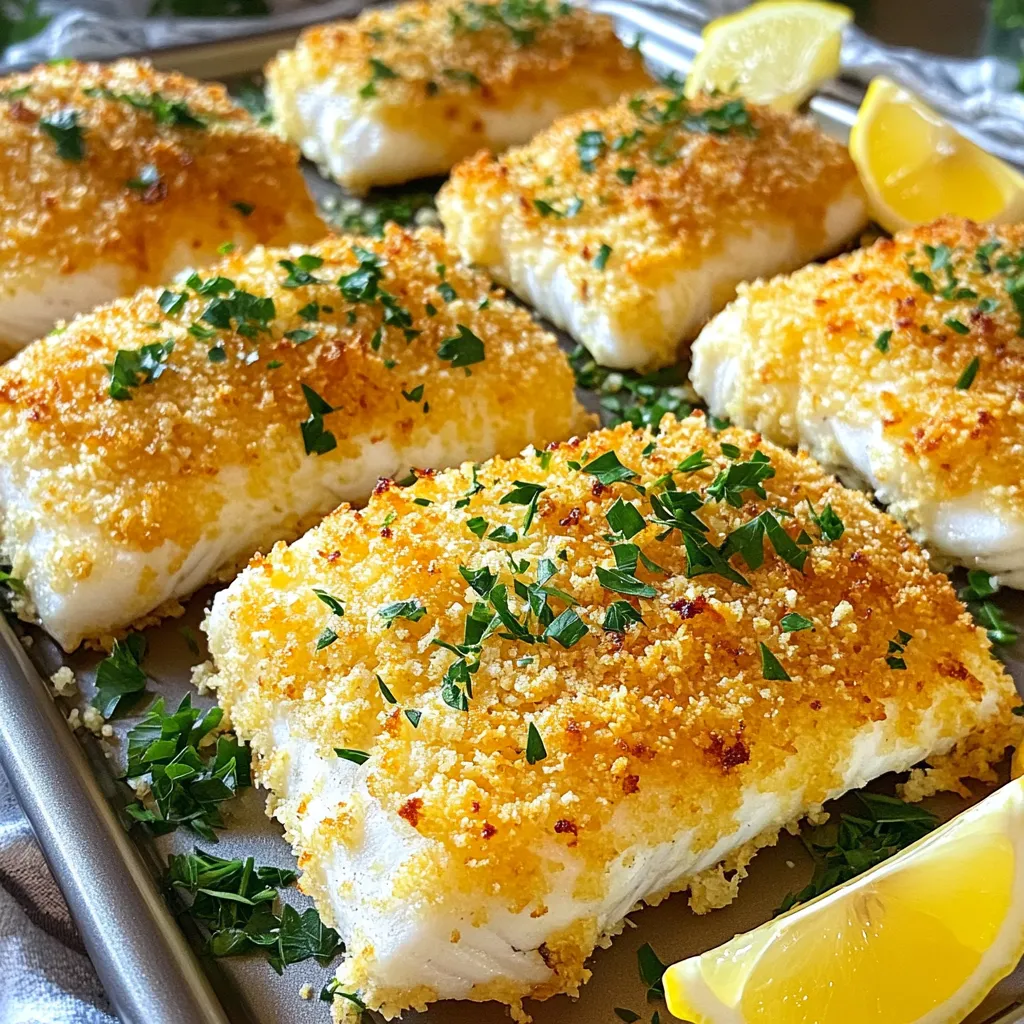 Sheet Pan Parmesan Crusted Fish Flavorful Delight