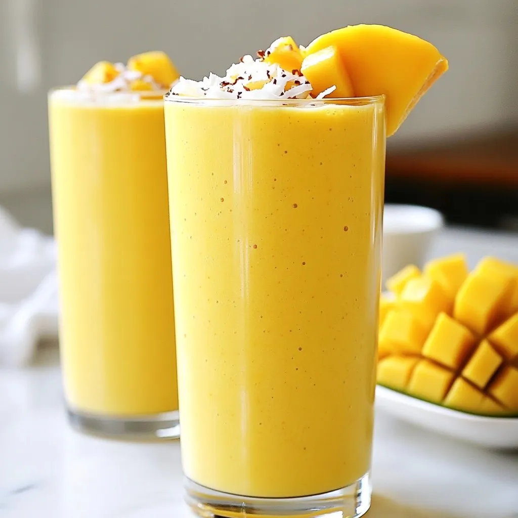 Tropical Mango Smoothie Fresh and Fruity Delight