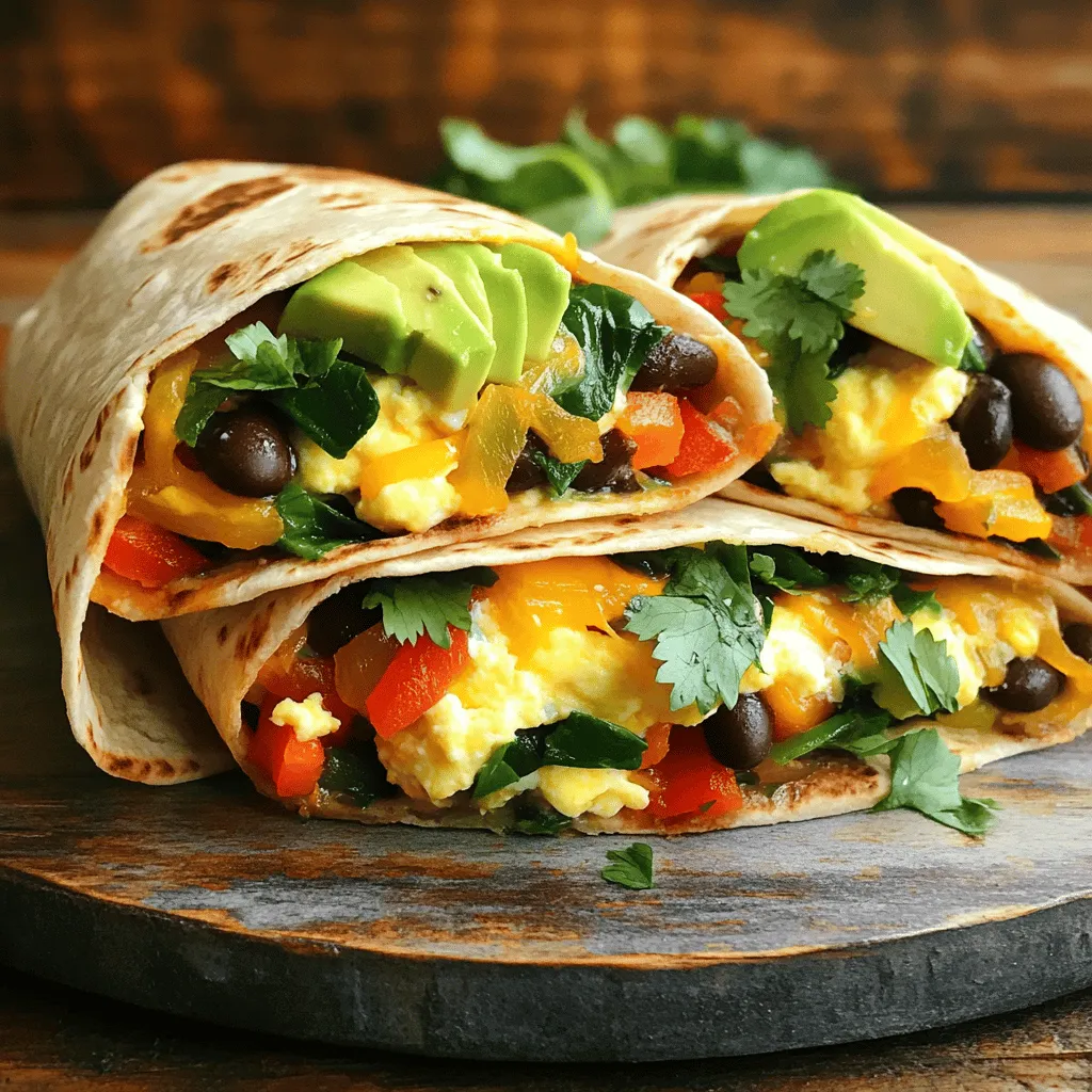 Veggie Loaded Breakfast Burritos Tasty and Simple Recipe