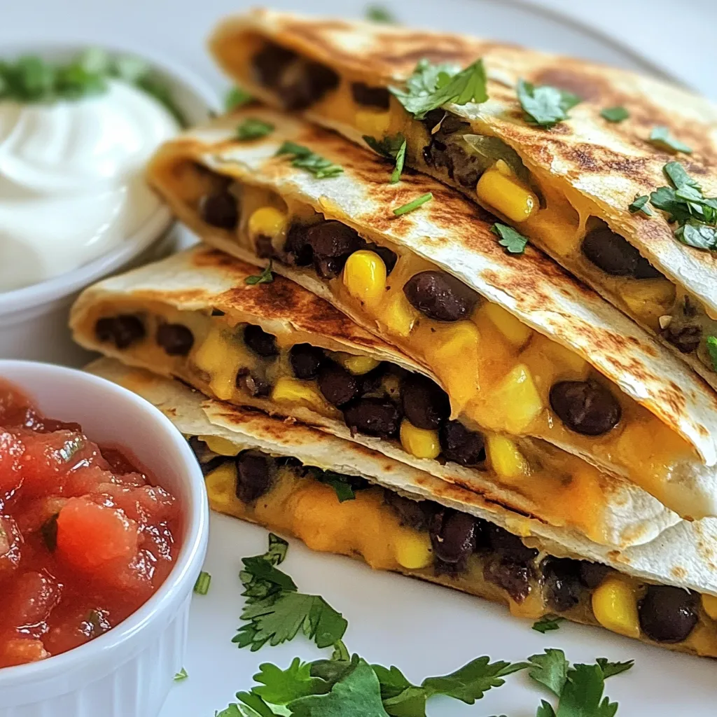 Spicy Black Bean Quesadillas Flavorful and Simple Meal
