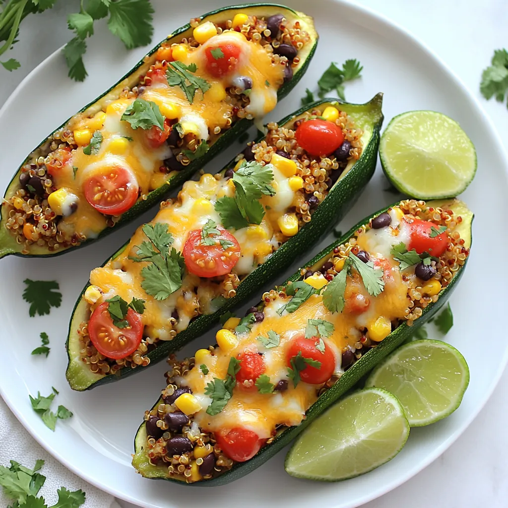 Tex Mex Stuffed Zucchini Boats Flavorful and Healthy Dish