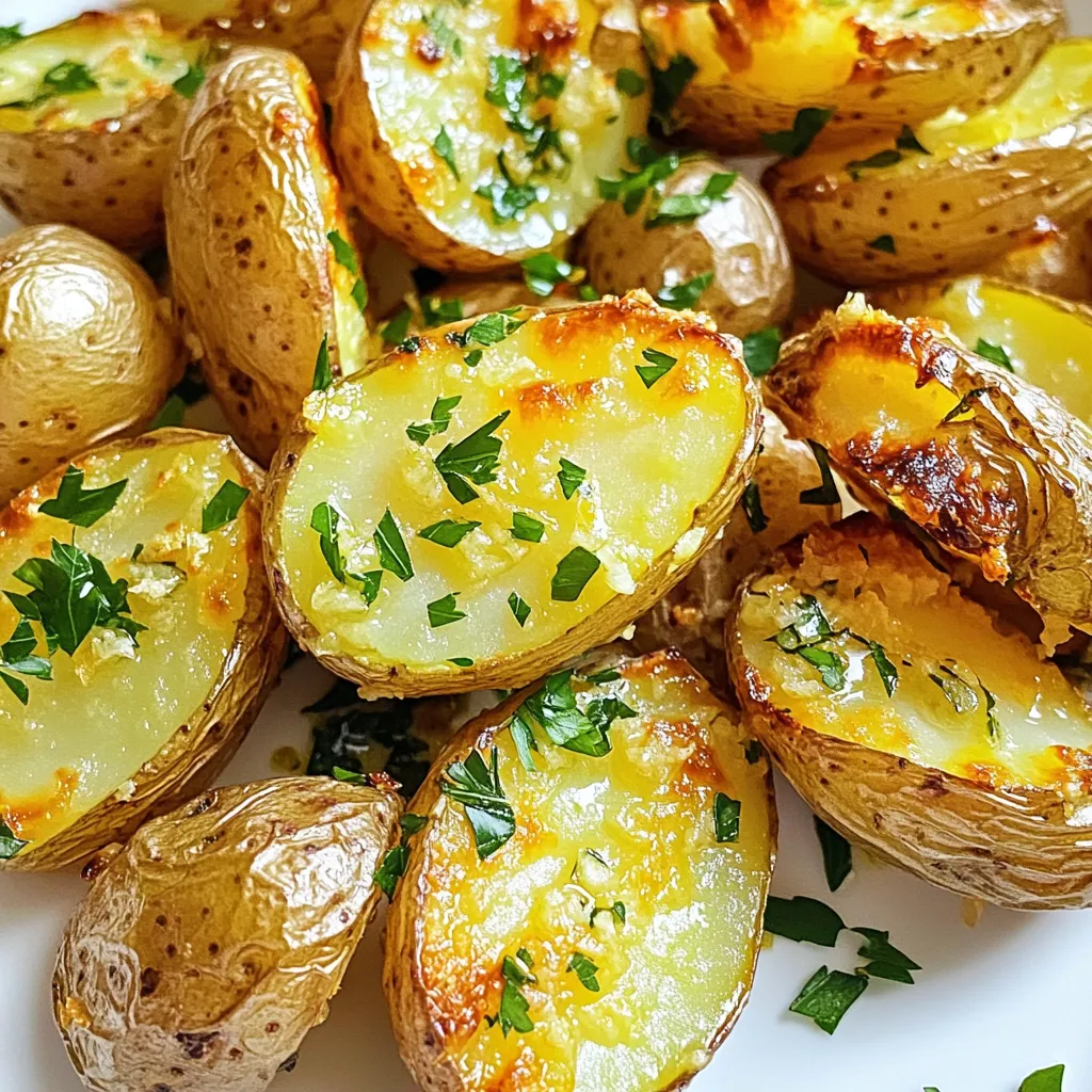 Garlic Roasted Fingerling Potatoes Simple and Tasty