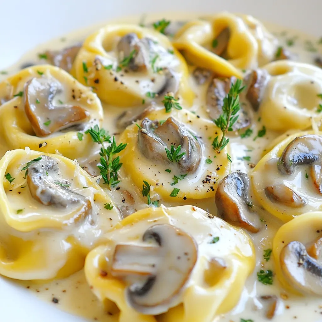 Creamy Mushroom Tortellini Flavorful and Quick Meal