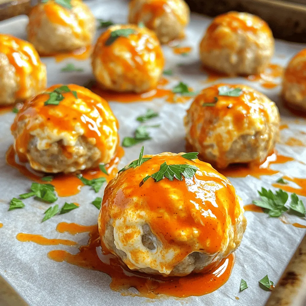 Stuffed Buffalo Chicken Meatballs Tasty and Simple Dish