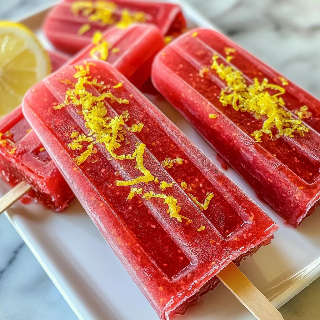 Raspberry Lemonade Popsicles Refreshing Summer Treat