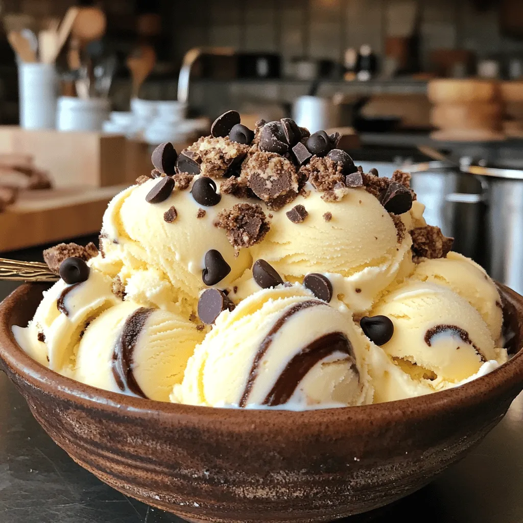 High-Protein Cookies and Cream Ice Cream Delight