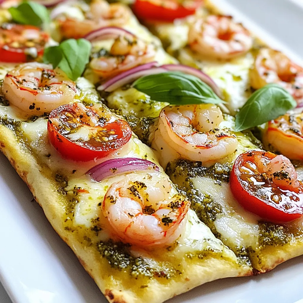 Pesto Shrimp Flatbread Flavorful and Easy Recipe