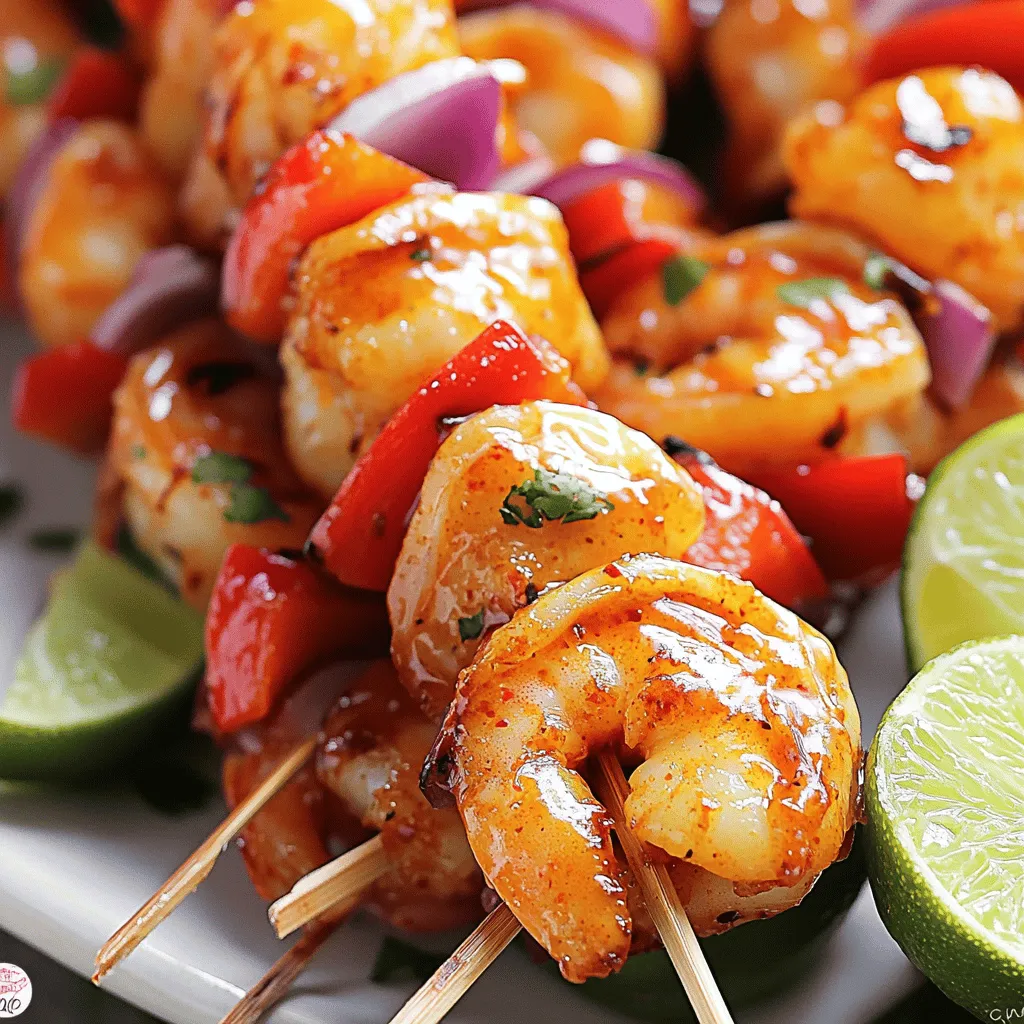 Savory Sweet Chili Lime Shrimp Skewers Easy Recipe