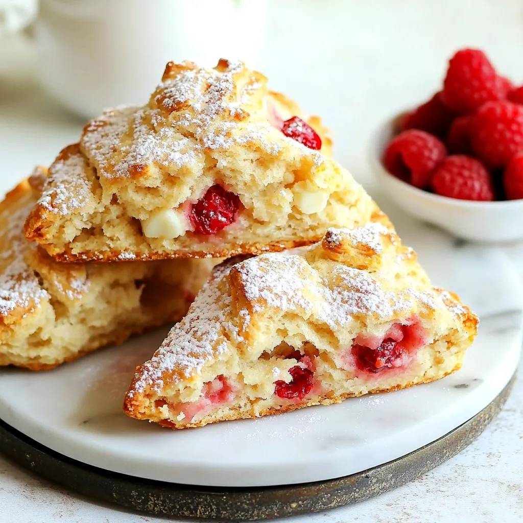 Raspberry White Chocolate Scones Irresistible Treats