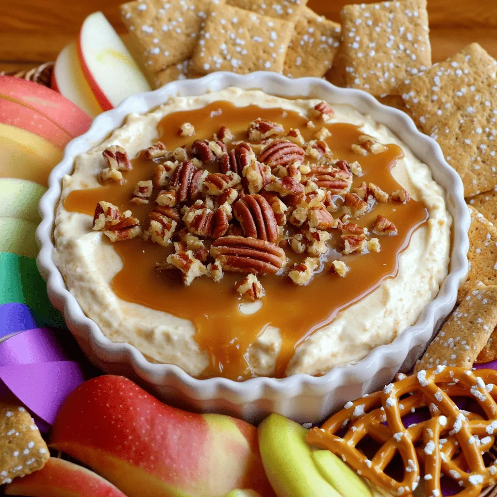 Salted Caramel Pecan Cheesecake Dip Delight