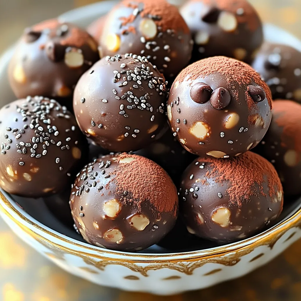 Peanut Butter Chocolate Protein Balls Easy Healthy Snack