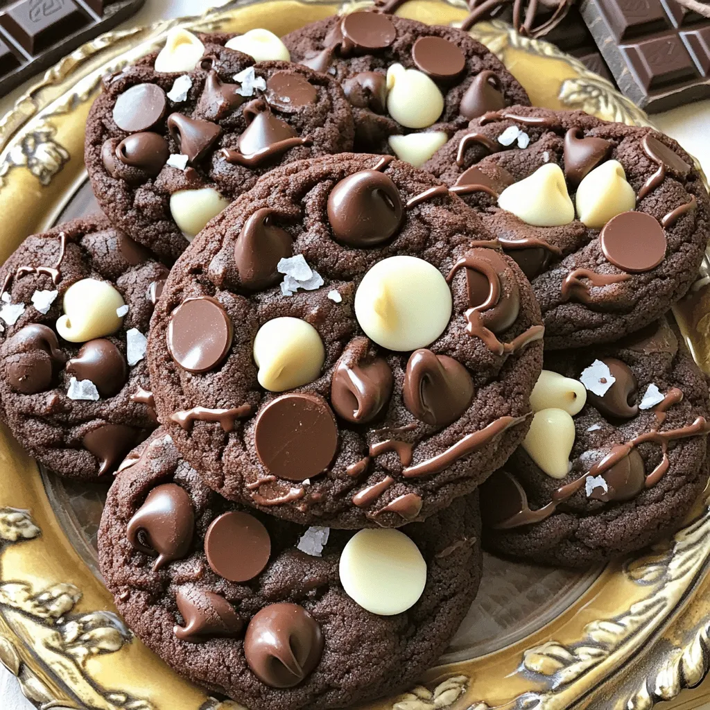 Bakery Style Triple Chocolate Cookies Delightful Treat