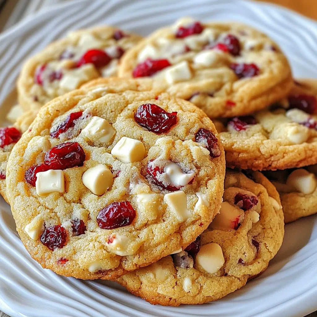 White Chocolate Cranberry Cookies Irresistible Treat