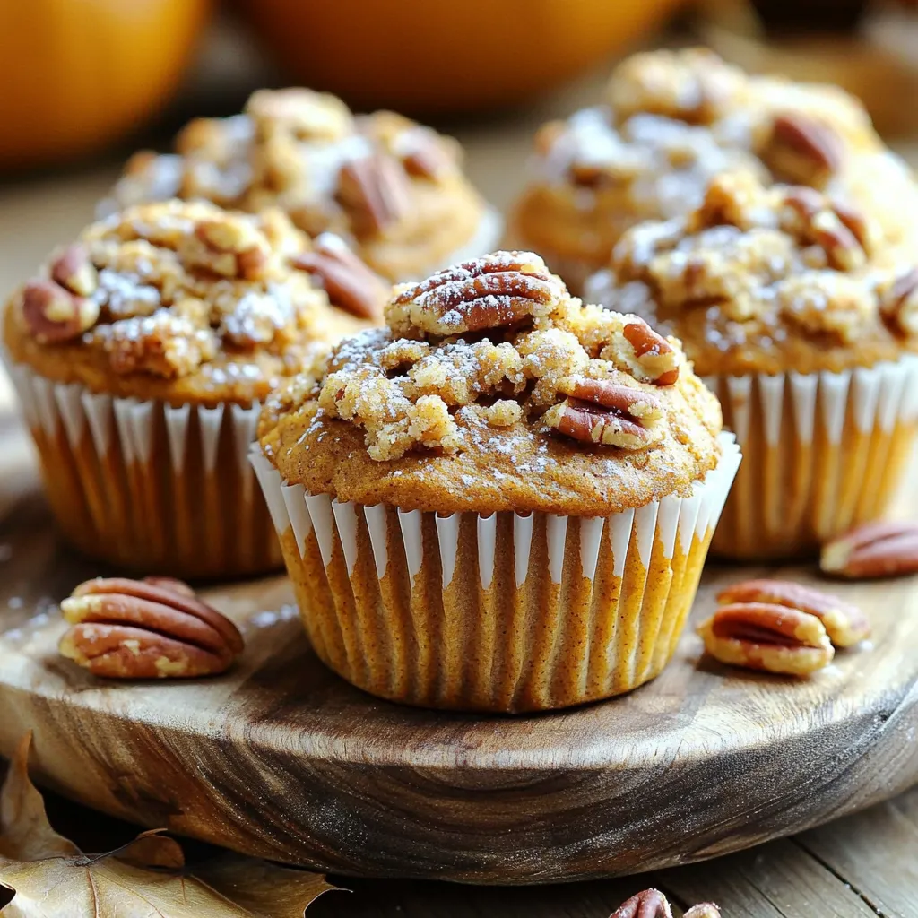 Pumpkin Pecan Coffee Cake Muffins Delightful Treat