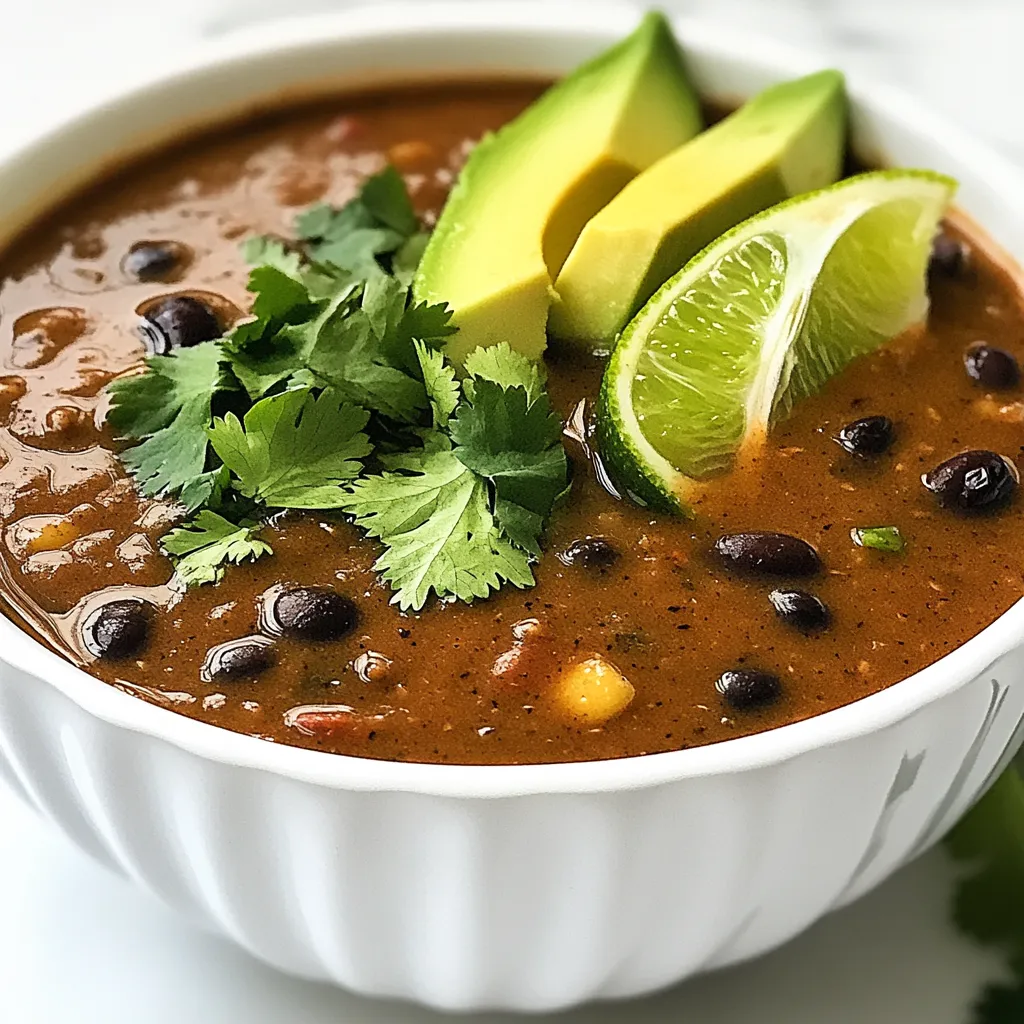 Spicy Chipotle Black Bean Soup Flavorful and Easy Recipe