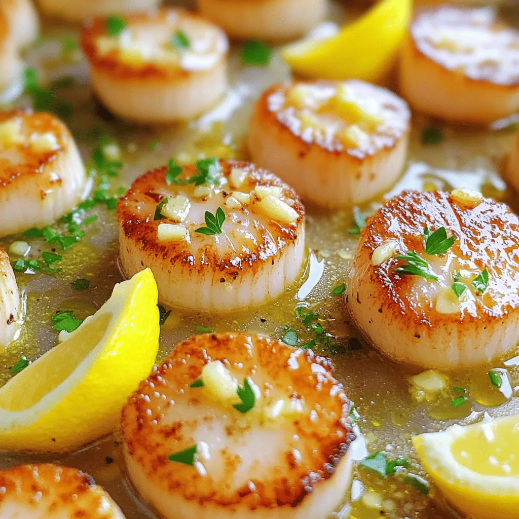 Minute Lemon Garlic Butter Scallops Quick Recipe