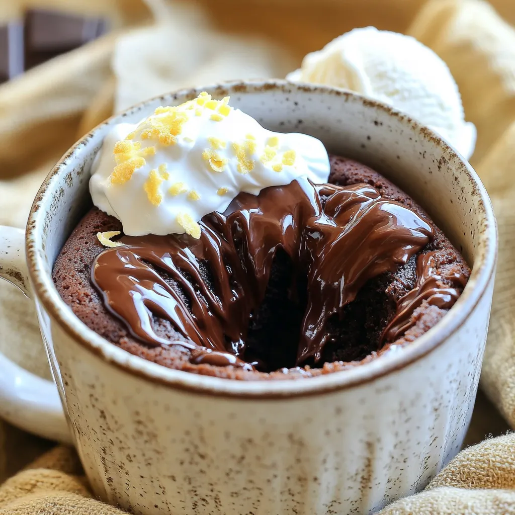 Ingredient Nutella Mug Cake Simple and Delicious Recipe