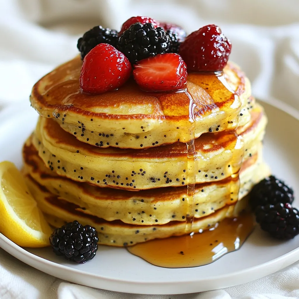 Lemon Poppyseed Pancakes Fluffy Breakfast Delight