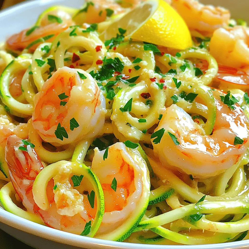 Garlic Butter Zoodle Shrimp 15-Minute Flavor Burst