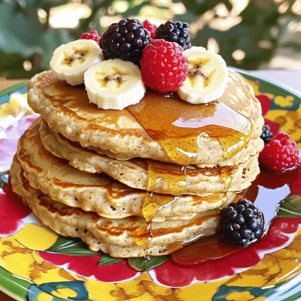 Blender Banana Oat Pancakes Quick and Easy Recipe