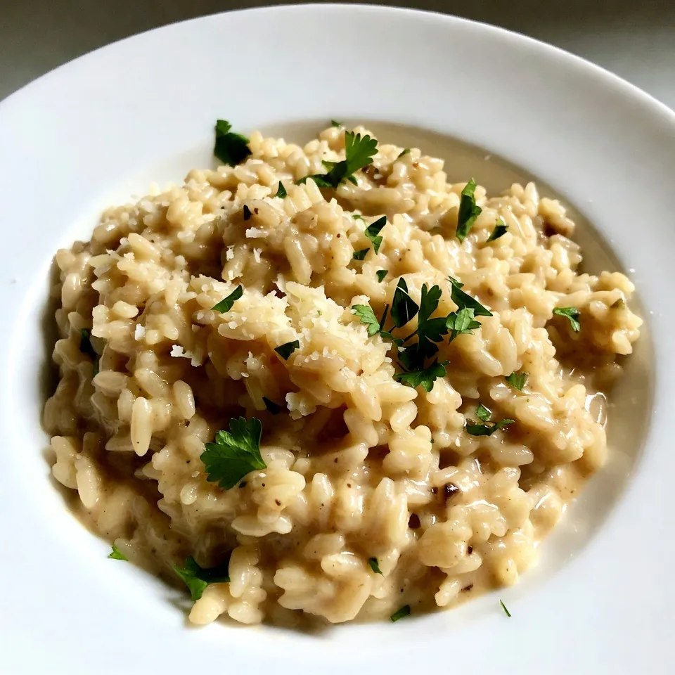 Creamy Garlic Parmesan Risotto Simple and Tasty Dish