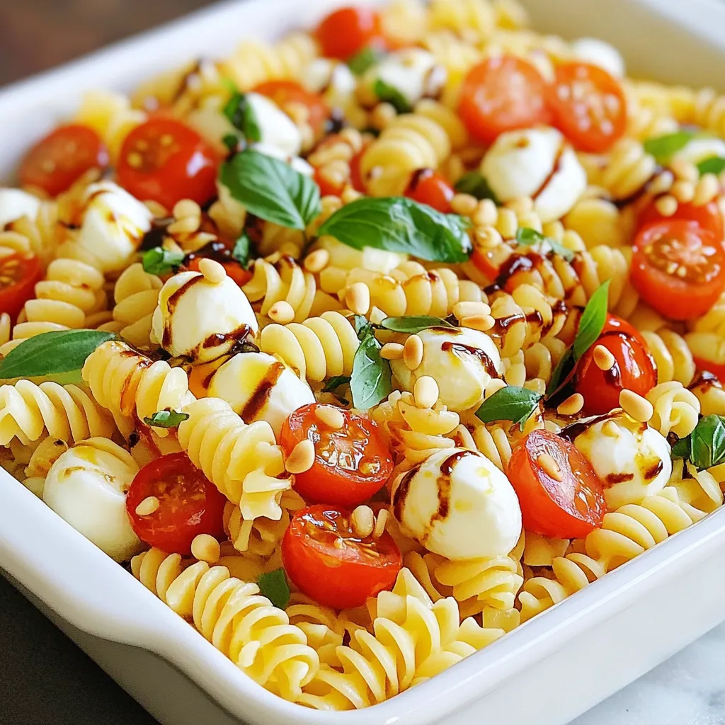 Caprese Pasta Salad Fresh and Flavorful Delight