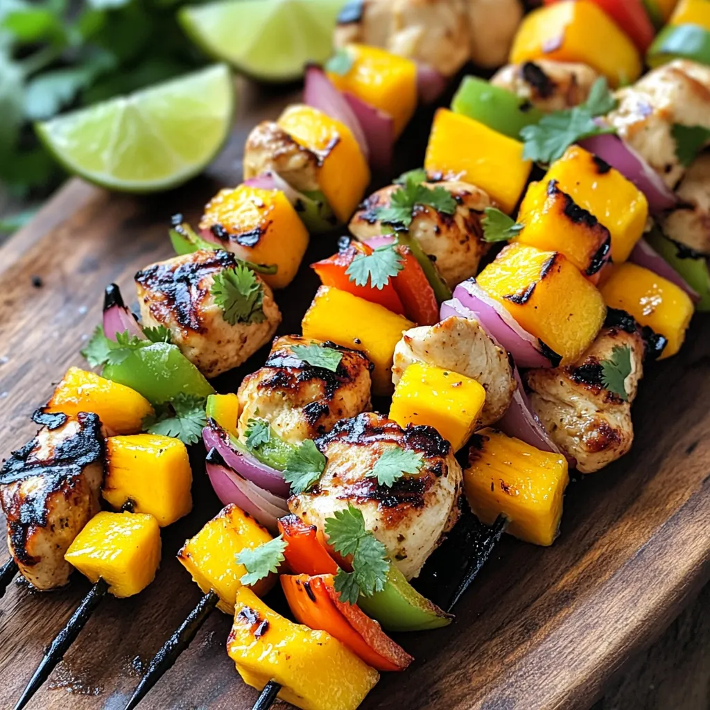 Mango Lime Grilled Chicken Skewers Easy Recipe