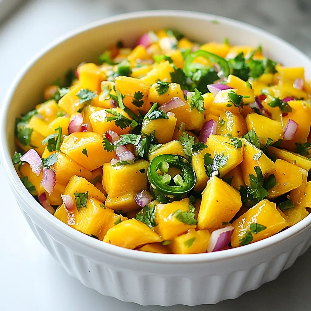 Spicy Mango Salsa Refreshing and Flavorful Dip