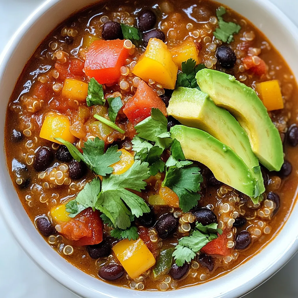 Zesty Black Bean Quinoa Chili Flavorful Comfort Meal