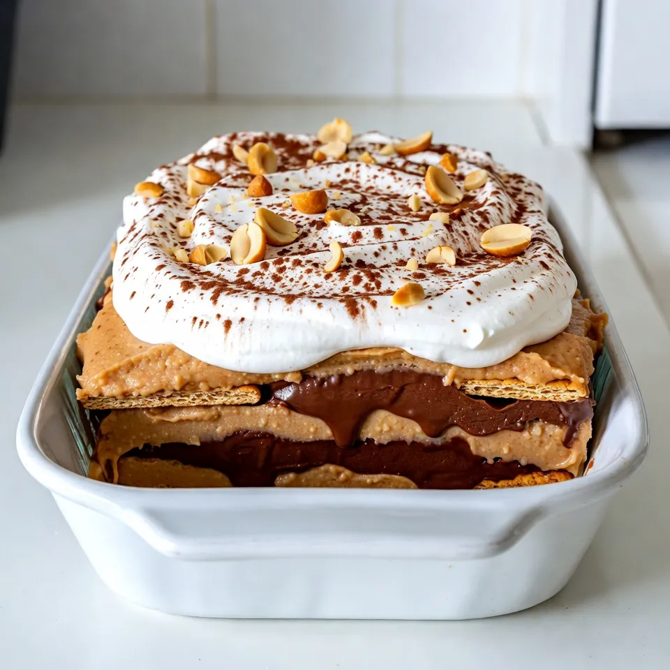Peanut Butter Chocolate Lasagna Simple and Delicious Dish