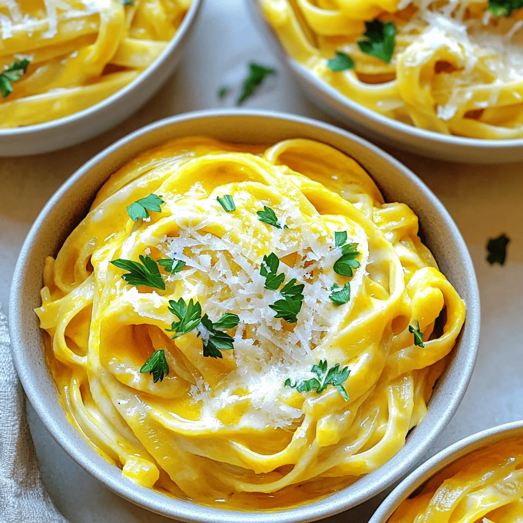 Creamy Pumpkin Alfredo Pasta Simple and Tasty Meal