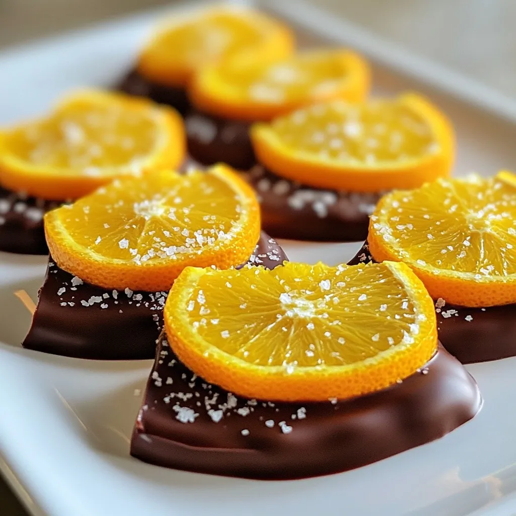 Chocolate Dipped Orange Slices Irresistible Sweet Treat