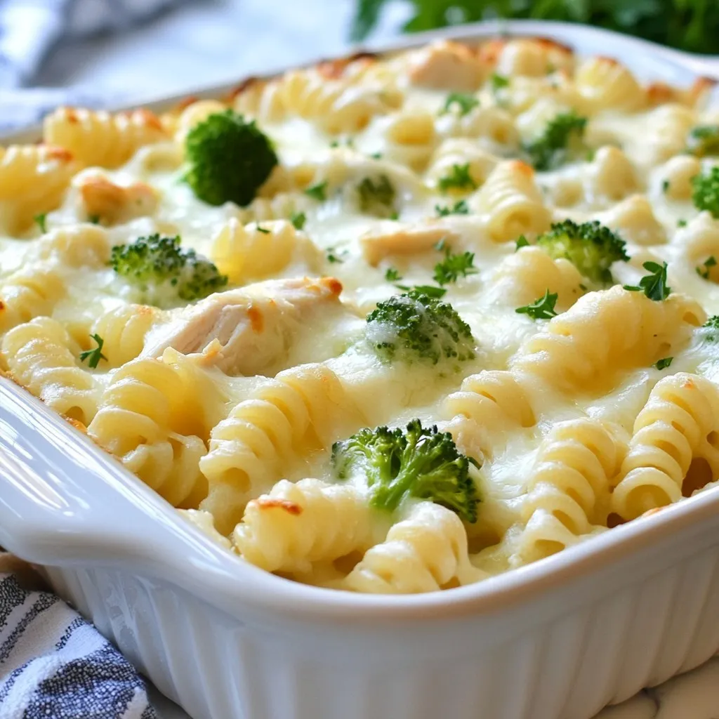 Creamy Chicken Alfredo Bake Simple and Tasty Meal