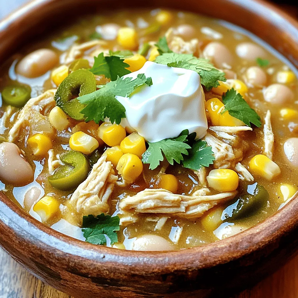 Slow Cooker White Bean Chicken Chili Flavor Boost