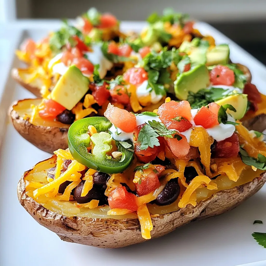Loaded Nacho Potato Skins Flavorful and Fun Snack