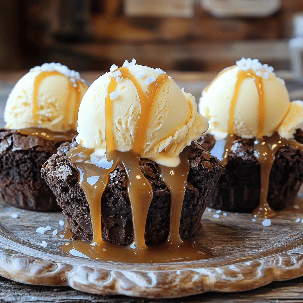 Salted Caramel Brownie Sundae Cups Delightful Treat