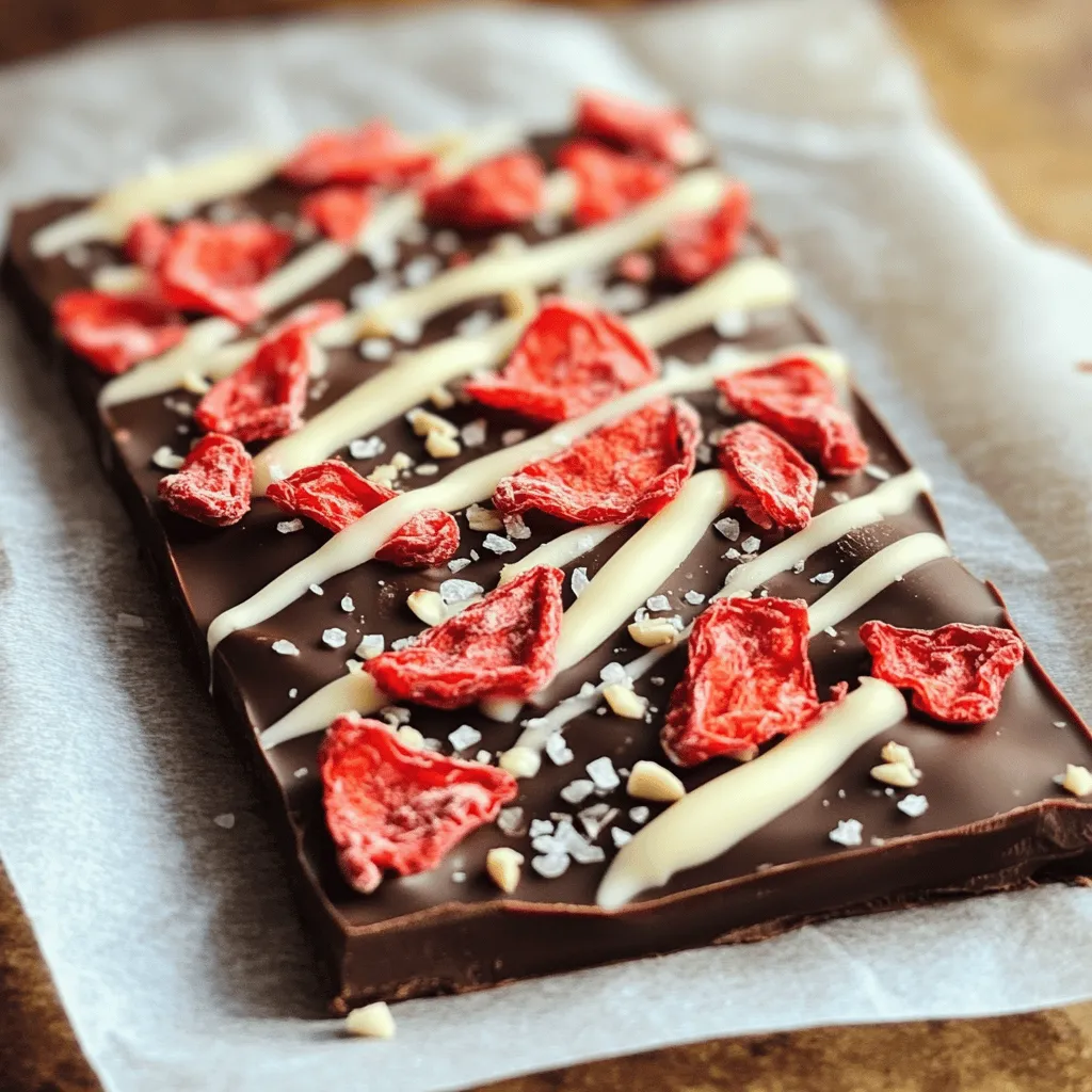 Chocolate Covered Strawberry Bark Sweet Treat Recipe