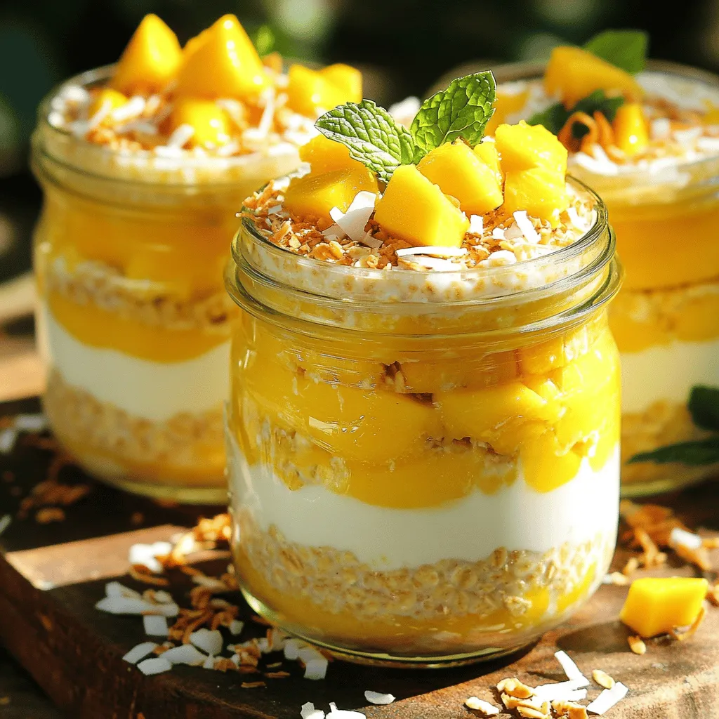 Coconut Mango Overnight Oats Energizing Breakfast Treat