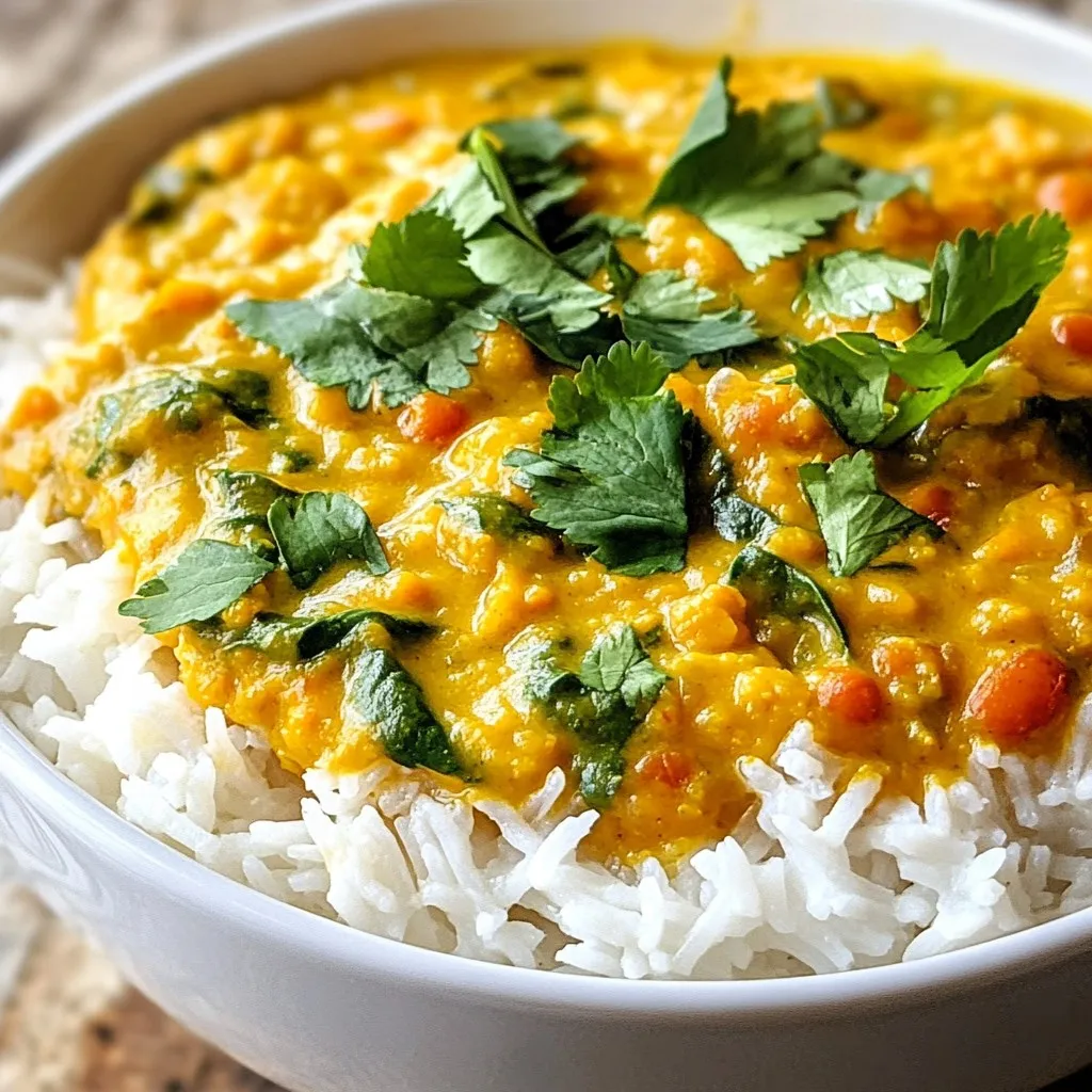 Creamy Coconut Lentil Curry Simple and Tasty Dish
