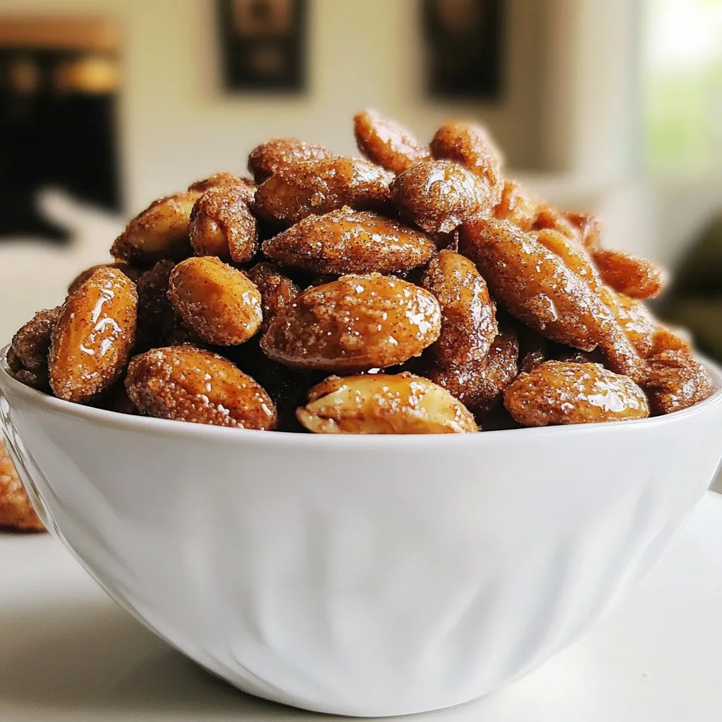 Maple Cinnamon Roasted Almonds Crunchy Flavor Boost