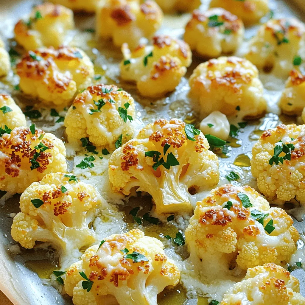 Garlic Parmesan Roasted Cauliflower Tasty Side Dish