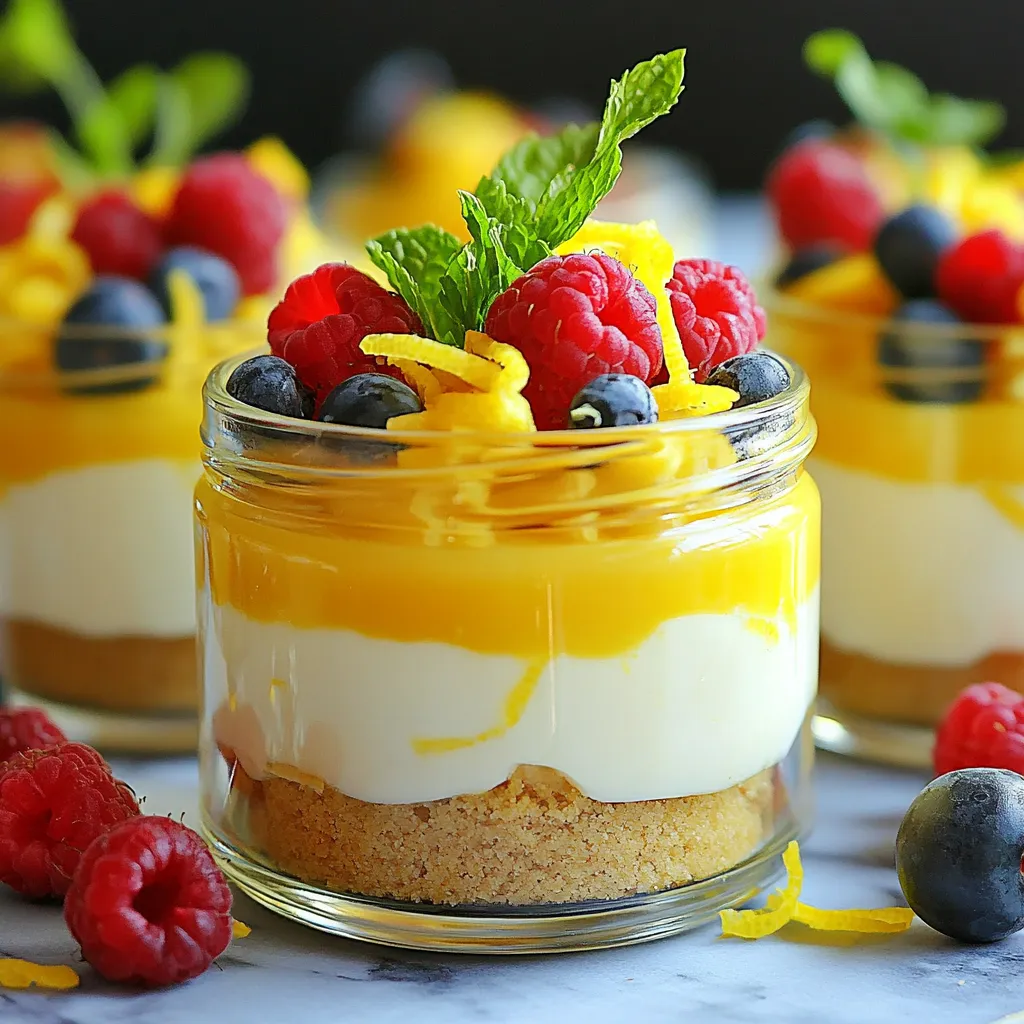 No-Bake Lemon Cheesecake Cups Simple and Fresh Treat