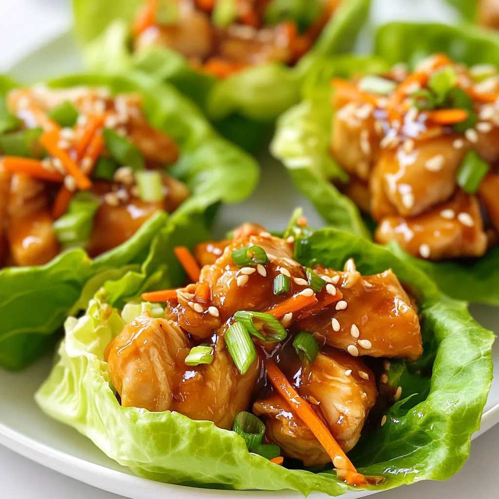 Teriyaki Chicken Lettuce Cups Easy and Flavorful Recipe
