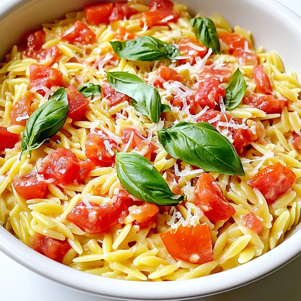 Creamy Tomato Basil Orzo Perfect Weeknight Meal
